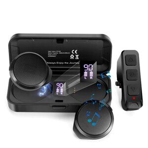 FEYA Ski Helmet Speakers with Remote Control - No Installation True Wireless Ste